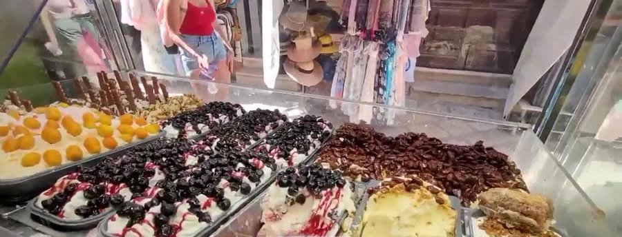 기항지 디저트 가게